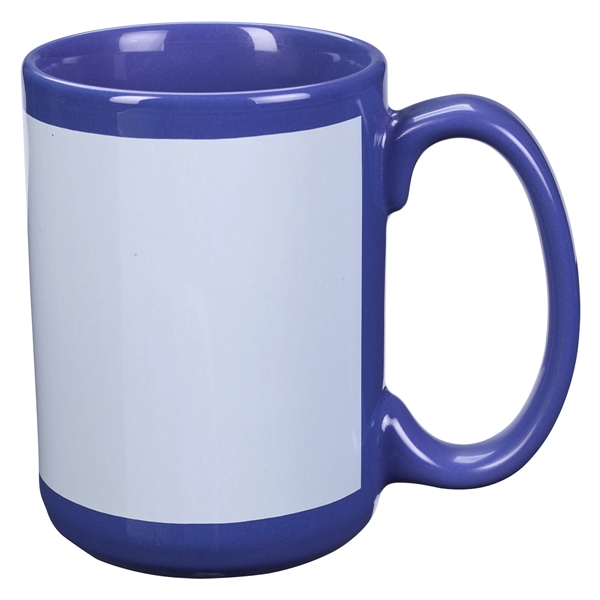 Royal Blue color option for 15 Oz. Customizable Mug
