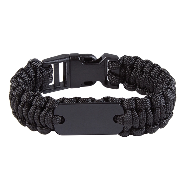 Black With Black color option for Branded Bracelet