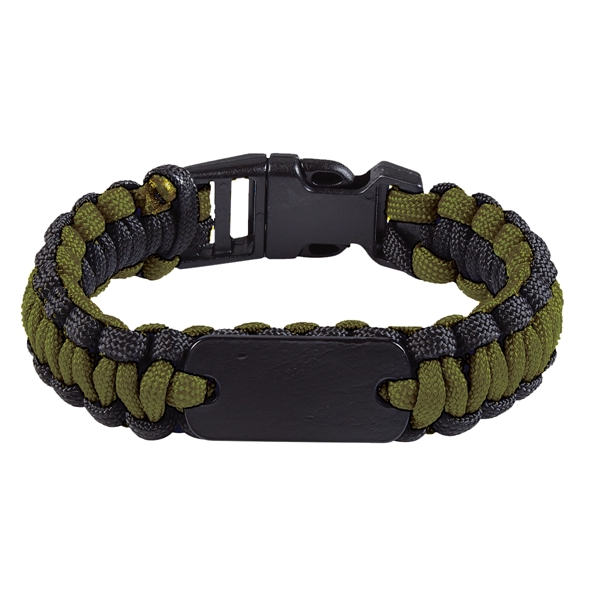 Black With Dark Green color option for Branded Bracelet