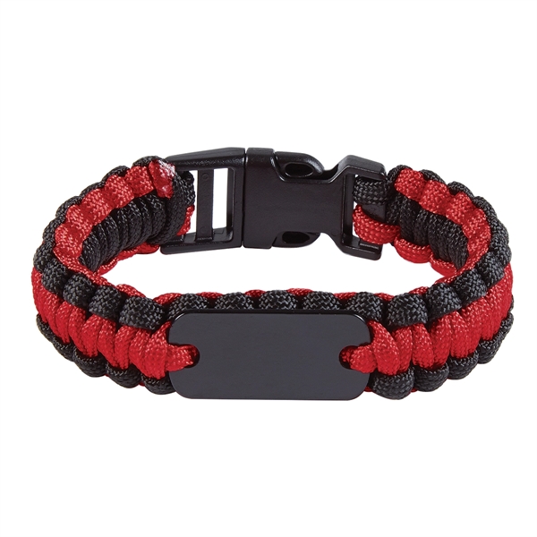 Black With Red color option for Branded Bracelet