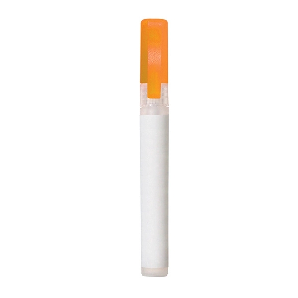Translucent Orange color option for 0.34 Ounce Sanitizer