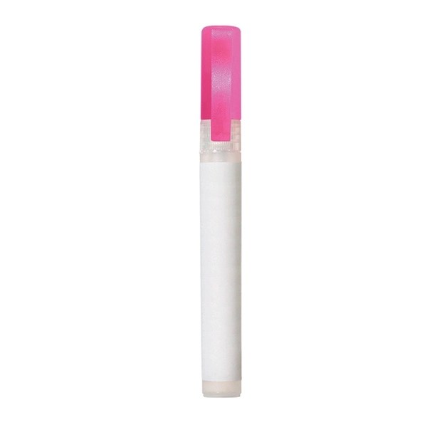 Translucent Pink color option for 0.34 Ounce Sanitizer