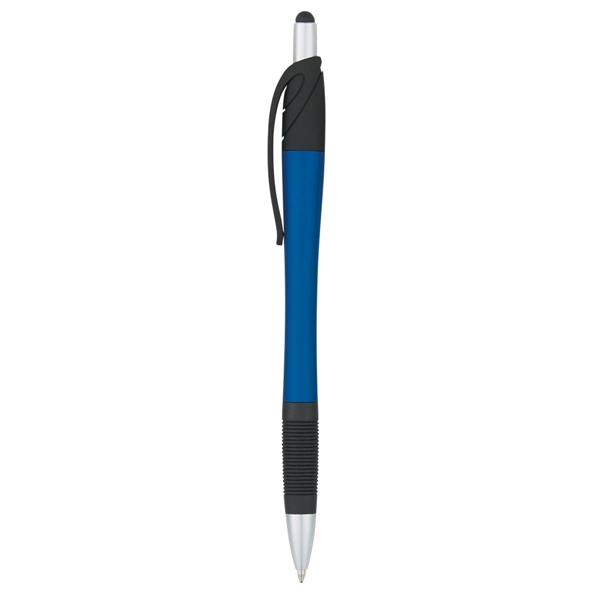 Metallic Blue With Black color option for Sleek 2 In 1 Stylus Pen