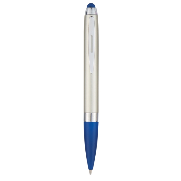 Silver With Blue color option for Stylus Top Pen