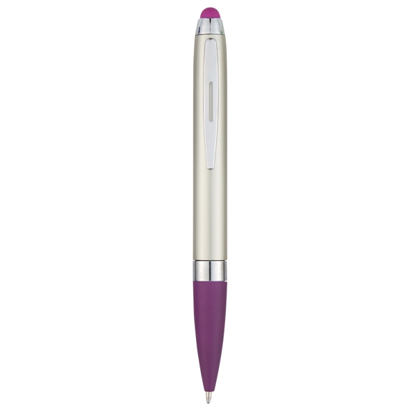Silver With Purple color option for Stylus Top Pen