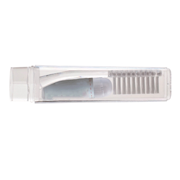 Clear color option for Toothpaste And Toothbrush Combo