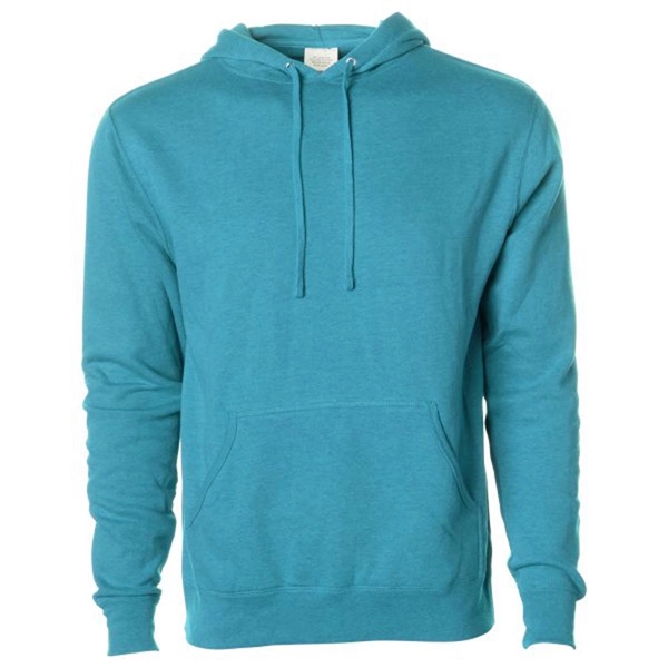 Turquoise Heather color option for Men's Durable And Pill Resistant Sweatshirt