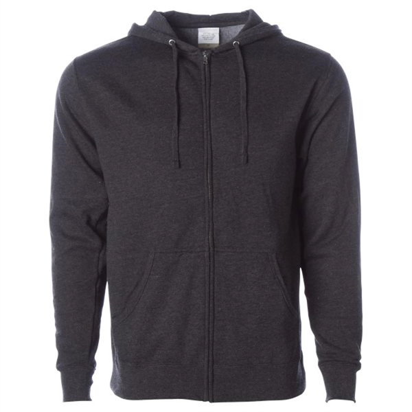 Charcoal Heather color option for Men's Soft Sweatshirt With Zipper And Hood