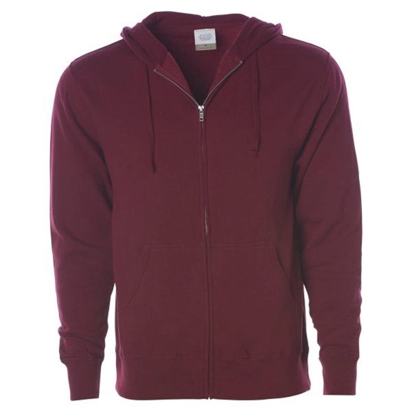 Garnet color option for Men's Soft Sweatshirt With Zipper And Hood
