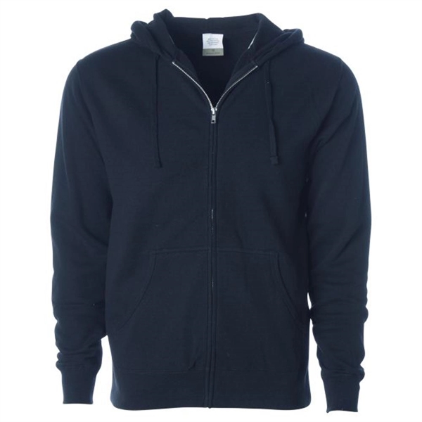 Navy color option for Men's Soft Sweatshirt With Zipper And Hood