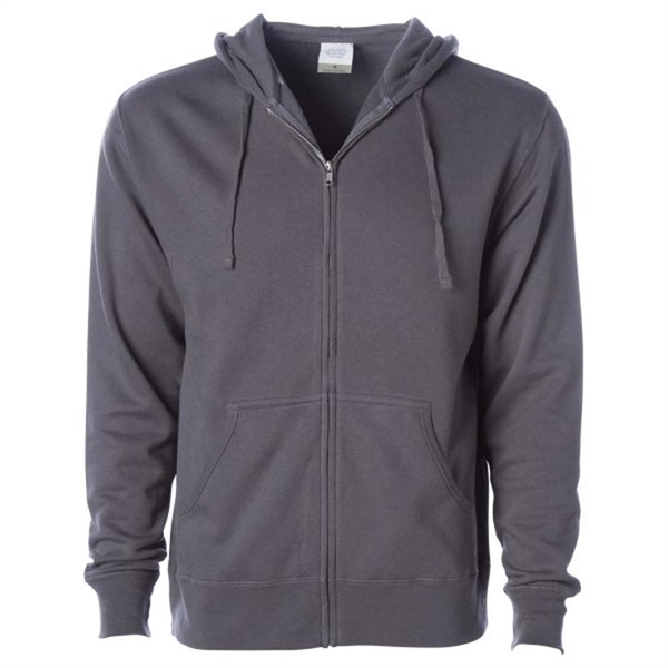 Solid Charcoal color option for Men's Soft Sweatshirt With Zipper And Hood