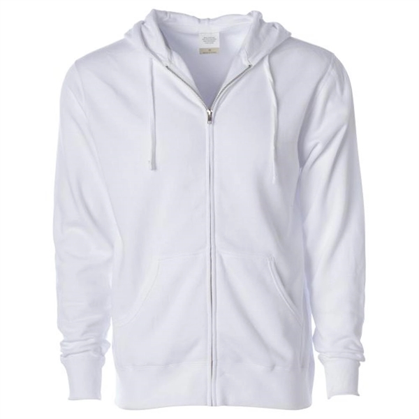 White color option for Men's Soft Sweatshirt With Zipper And Hood