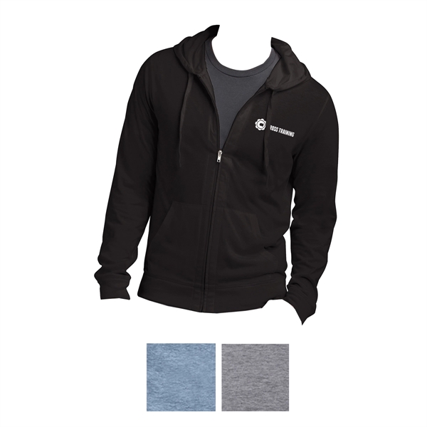 Black color option for Stylish Full Zip Hoodie For Boys