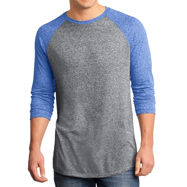 Deep Royal/ Heather Nickel color option for Malvo Raglan Tee
