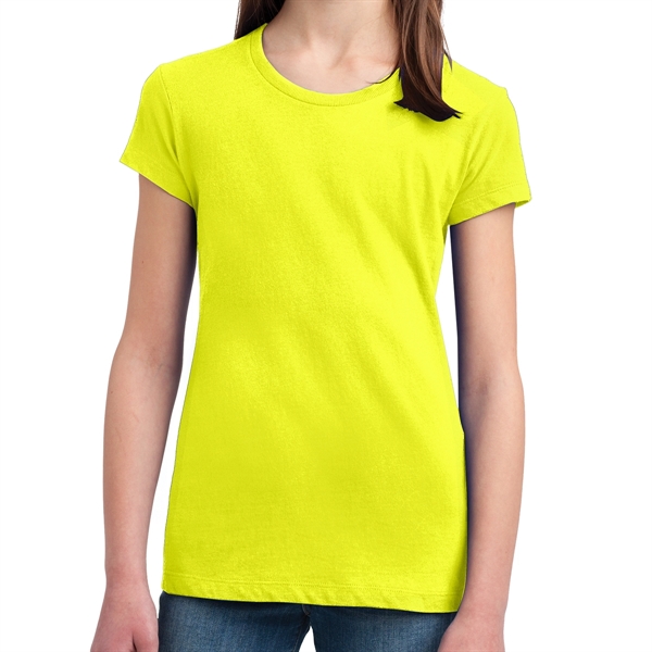 Neon Yellow color option for Plain Girls' Concert Tee