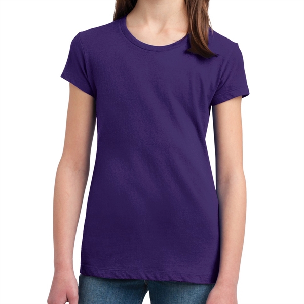 Purple color option for Plain Girls' Concert Tee