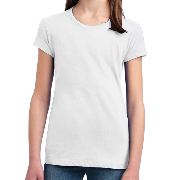 White color option for Plain Girls' Concert Tee