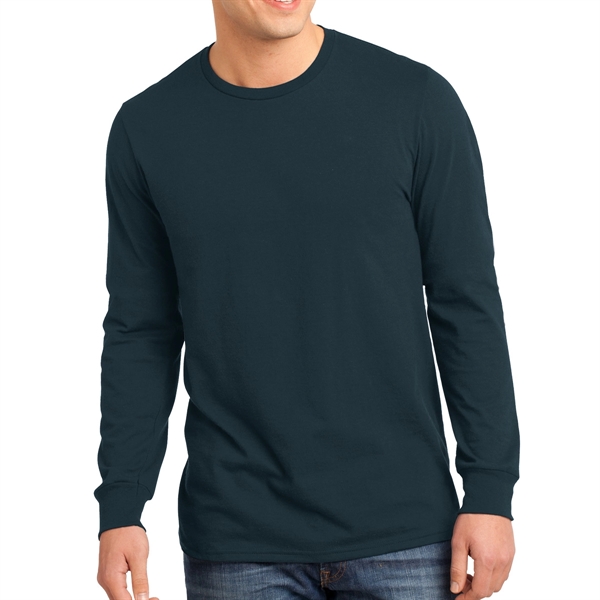 New Navy color option for District® Male Youth's Long Sleeved T Shirt