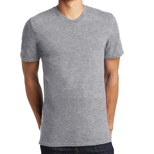 Heather Gray color option for District® Male Youth's V Neck T Shirt