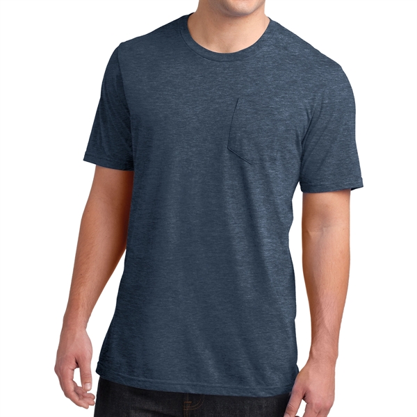 Heather Navy color option for Classic Pocket Tee For Boys