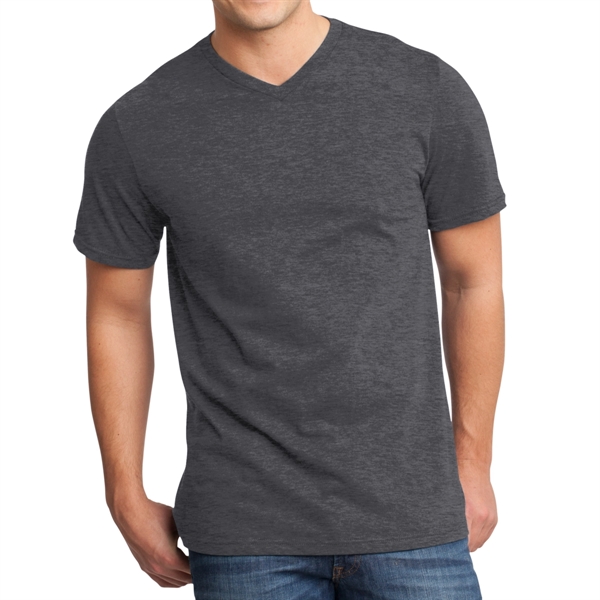 Heather Charcoal color option for Trendy 30 Singles V Shirt