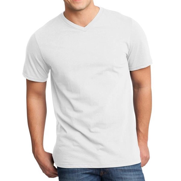 White color option for Trendy 30 Singles V Shirt