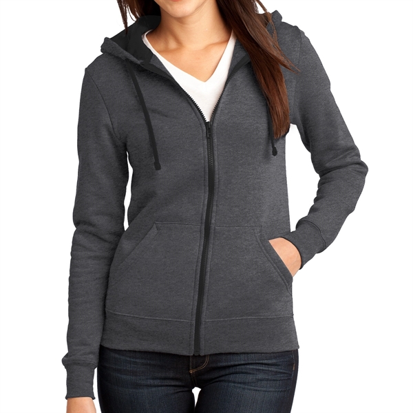 Heather Charcoal color option for Unisex Full Zip Hoodie For Outdoors