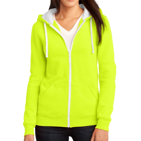 Neon Yellow color option for Unisex Full Zip Hoodie For Outdoors