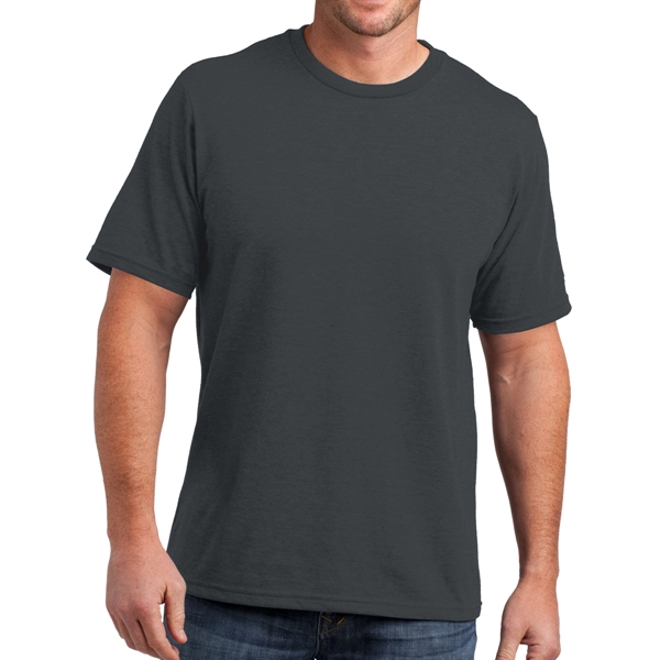 Charcoal color option for District Made Perfect Blend T Shirt For Men
