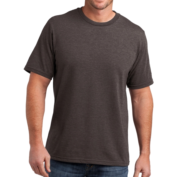 Heather Brown Turquoise color option for District Made Perfect Blend T Shirt For Men