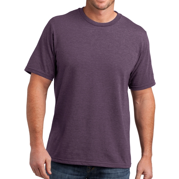 Heather Eggplant color option for District Made Perfect Blend T Shirt For Men
