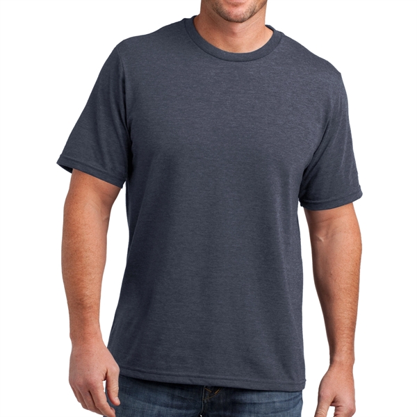 Heather Navy color option for District Made Perfect Blend T Shirt For Men