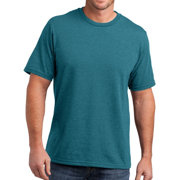 Heather Teal color option for District Made Perfect Blend T Shirt For Men
