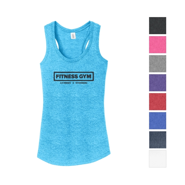 Turquoise Frost color option for Simple Ladies Tri Racerback Ware