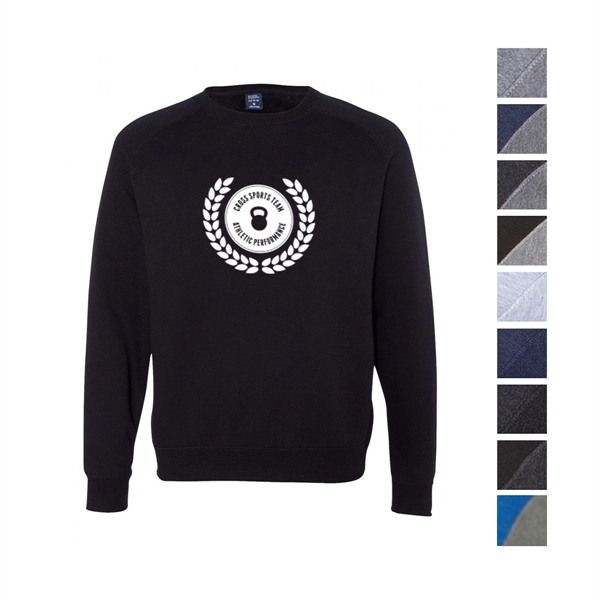 Black color option for Slim Fit Raglan Mens' Sweatshirt