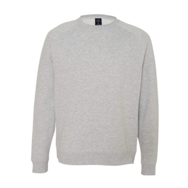 Gray Heather color option for Slim Fit Raglan Mens' Sweatshirt