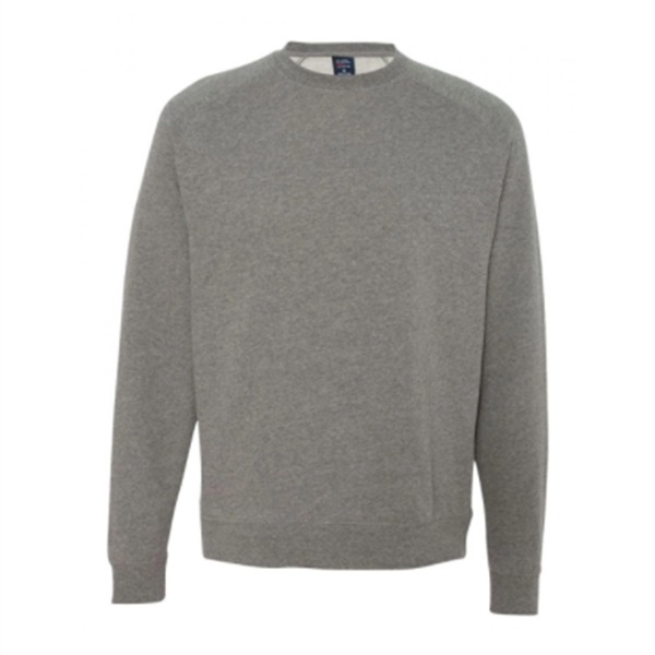Gunmetal Heather color option for Slim Fit Raglan Mens' Sweatshirt