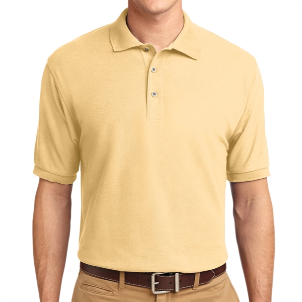 Banana Yellow color option for Silk Authority Polo Shirt