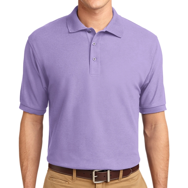 Bright Lavender color option for Silk Authority Polo Shirt