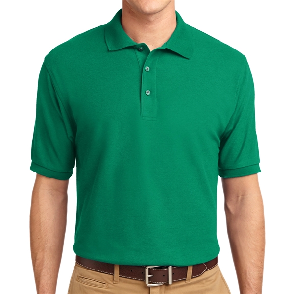 Clover Green color option for Silk Authority Polo Shirt