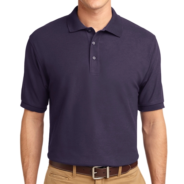 Eggplant color option for Silk Authority Polo Shirt
