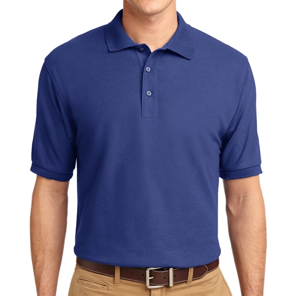 Mediterranean Blue color option for Silk Authority Polo Shirt