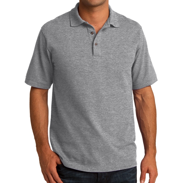 Athletic Heather color option for Port & Company® Core Blend Piqued Everyday Polo