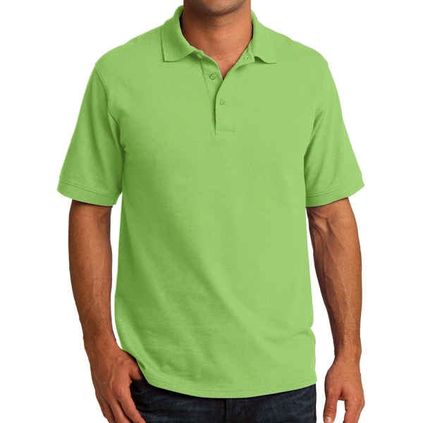 Lime color option for Port & Company® Core Blend Piqued Everyday Polo