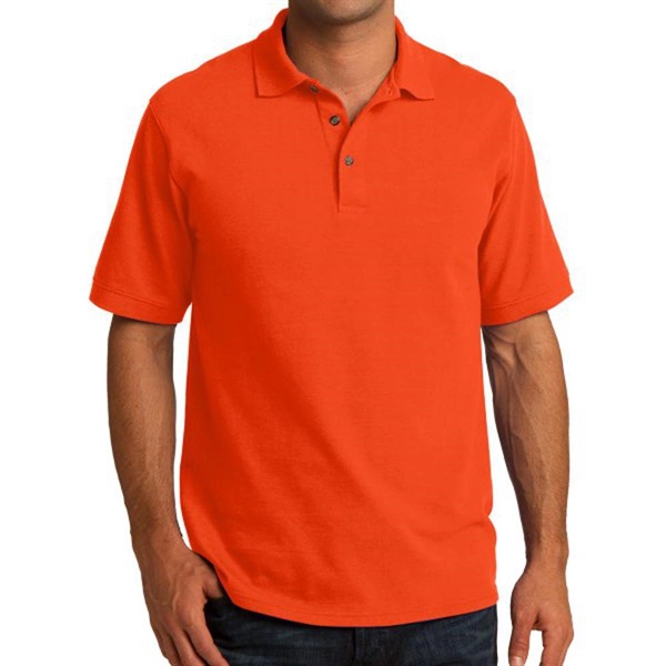 Orange color option for Port & Company® Core Blend Piqued Everyday Polo