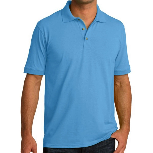 Aquatic Blue color option for Everyday Port & Company® Core Blend Jersey Knit Polo