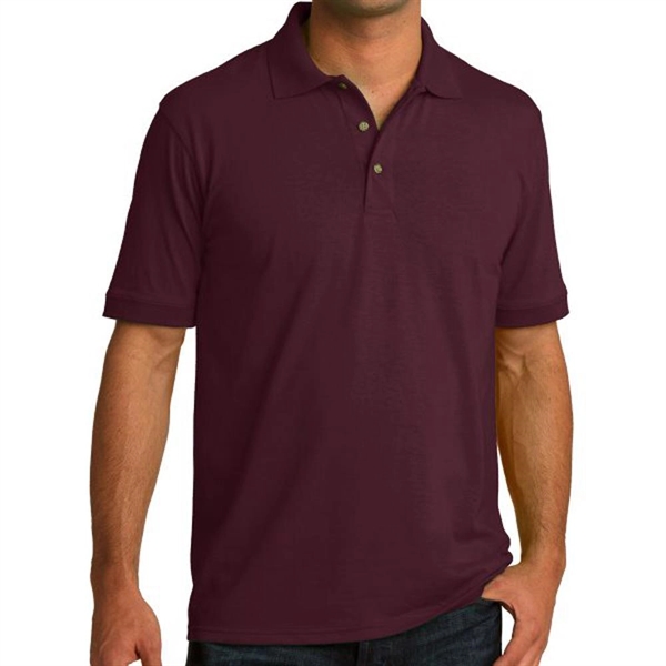 Athletic Maroon color option for Everyday Port & Company® Core Blend Jersey Knit Polo