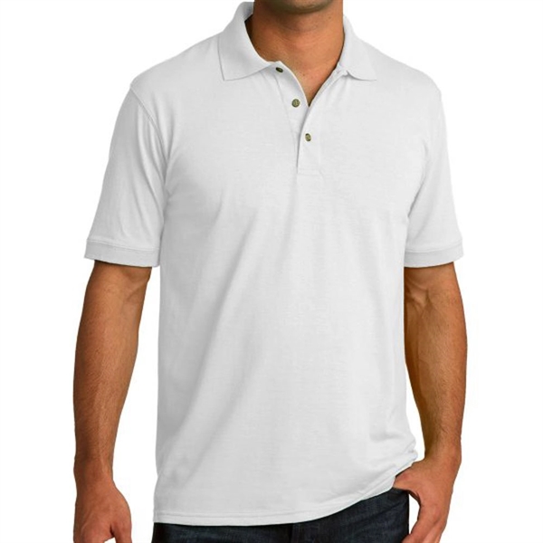 White color option for Everyday Port & Company® Core Blend Jersey Knit Polo