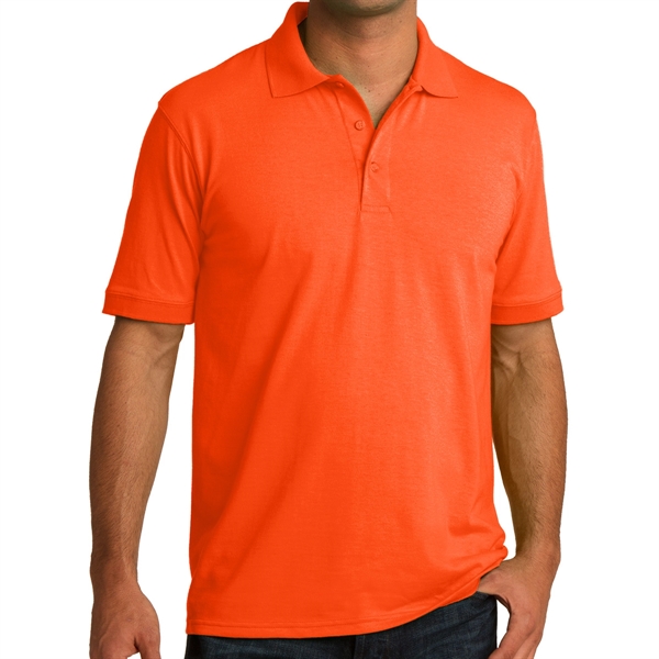 Orange color option for Jersey Knitted Polo