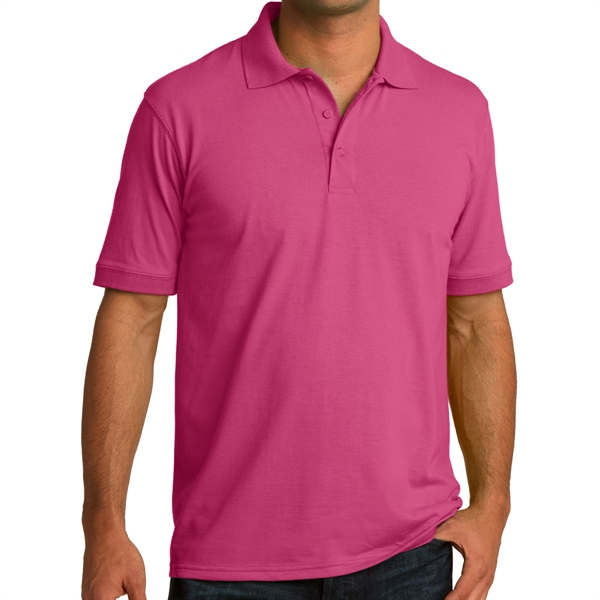 Sangria color option for Jersey Knitted Polo